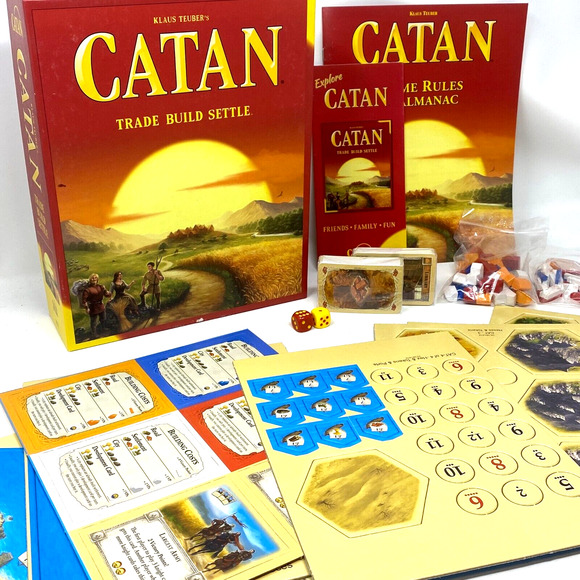 Klaus Teuber's Catan CT 3071 Trade Build Settle Board Game 5th Ed. New Open Box - Picture 5 of 12
